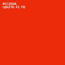 #EC2B0A - Scarlet Color Image
