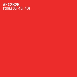 #EC2B2B - Alizarin Crimson Color Image