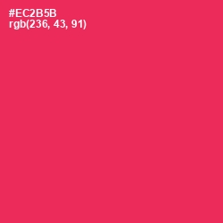 #EC2B5B - Amaranth Color Image