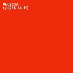 #EC2C0A - Scarlet Color Image