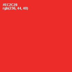#EC2C28 - Alizarin Crimson Color Image