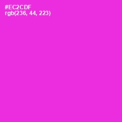 #EC2CDF - Razzle Dazzle Rose Color Image