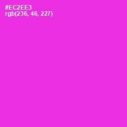 #EC2EE3 - Razzle Dazzle Rose Color Image
