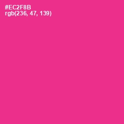 #EC2F8B - Wild Strawberry Color Image