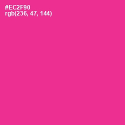 #EC2F90 - Wild Strawberry Color Image