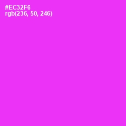 #EC32F6 - Razzle Dazzle Rose Color Image