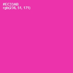 #EC33AB - Persian Rose Color Image