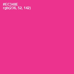 #EC348E - Wild Strawberry Color Image