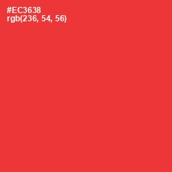 #EC3638 - Alizarin Crimson Color Image