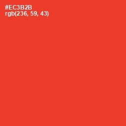 #EC3B2B - Red Orange Color Image