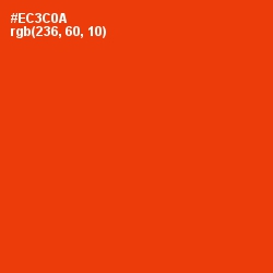 #EC3C0A - Scarlet Color Image