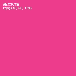 #EC3C8B - Wild Strawberry Color Image