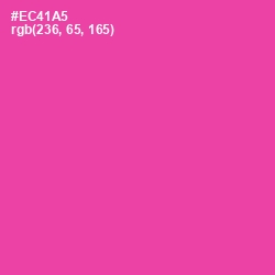 #EC41A5 - Brilliant Rose Color Image