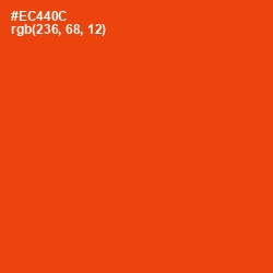 #EC440C - Trinidad Color Image