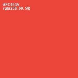 #EC453A - Cinnabar Color Image