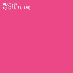 #EC4787 - French Rose Color Image