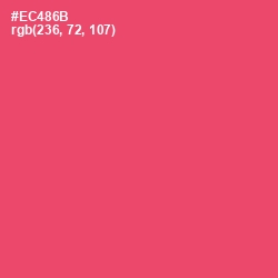 #EC486B - Mandy Color Image