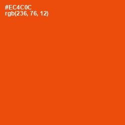 #EC4C0C - Trinidad Color Image