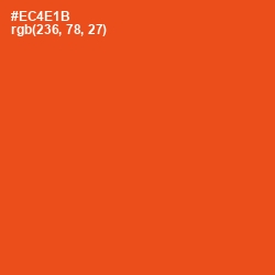 #EC4E1B - Trinidad Color Image