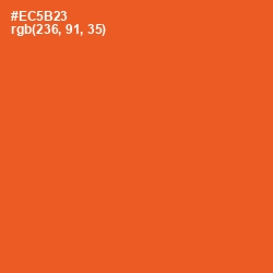 #EC5B23 - Flamingo Color Image