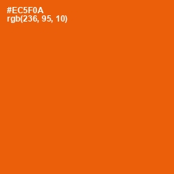 #EC5F0A - Trinidad Color Image