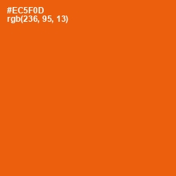 #EC5F0D - Trinidad Color Image