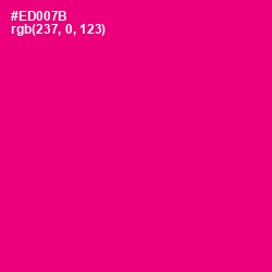 #ED007B - Rose Color Image