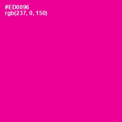 #ED0096 - Hollywood Cerise Color Image