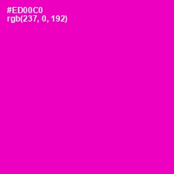 #ED00C0 - Shocking Pink Color Image