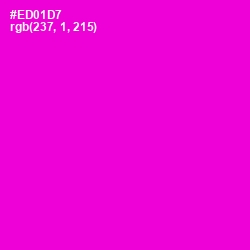 #ED01D7 - Purple Pizzazz Color Image