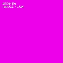 #ED01EA - Magenta / Fuchsia Color Image