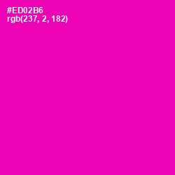 #ED02B6 - Hollywood Cerise Color Image