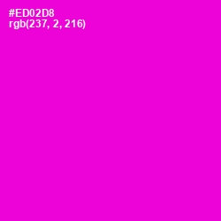 #ED02D8 - Purple Pizzazz Color Image