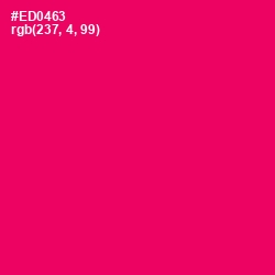 #ED0463 - Rose Color Image