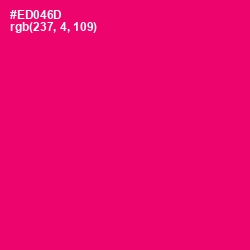 #ED046D - Rose Color Image