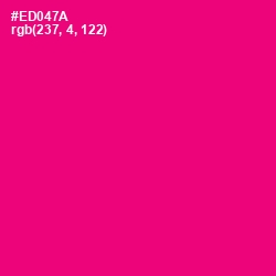 #ED047A - Rose Color Image