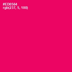 #ED0564 - Rose Color Image