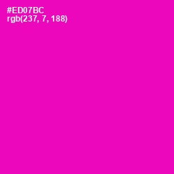 #ED07BC - Hollywood Cerise Color Image