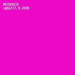 #ED08C8 - Shocking Pink Color Image