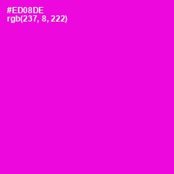 #ED08DE - Purple Pizzazz Color Image