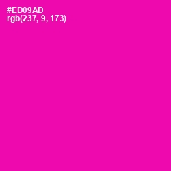 #ED09AD - Hollywood Cerise Color Image