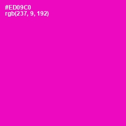 #ED09C0 - Shocking Pink Color Image
