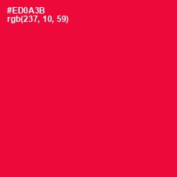 #ED0A3B - Red Ribbon Color Image