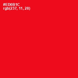 #ED0B1C - Red Color Image