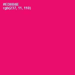 #ED0B6E - Rose Color Image