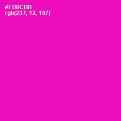 #ED0CBB - Hollywood Cerise Color Image