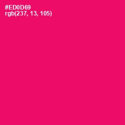 #ED0D69 - Rose Color Image