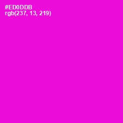 #ED0DDB - Purple Pizzazz Color Image