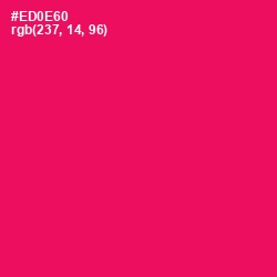 #ED0E60 - Rose Color Image