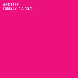 #ED117F - Rose Color Image